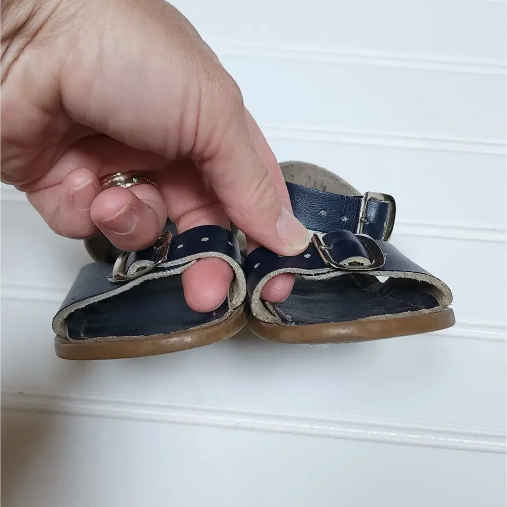Salt Water Sun-San Surfer Navy Sandals Size 5 Infant/Toddler